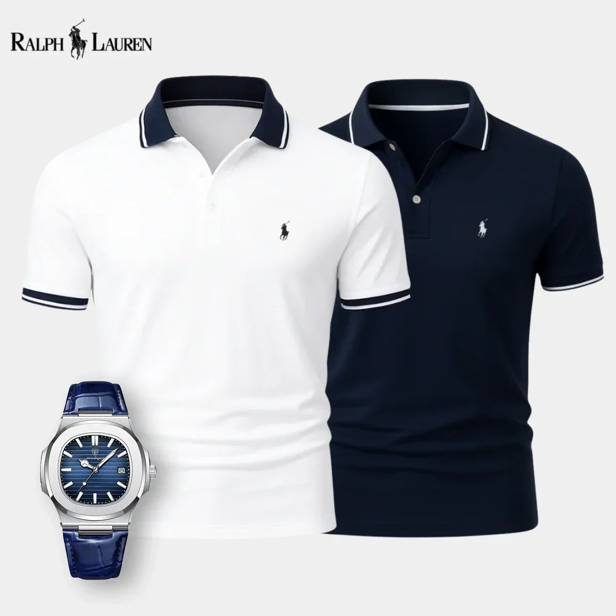Polo Premium R&amp;L™ – Compra 1 y llévate 1 gratis + Reloj de regalo