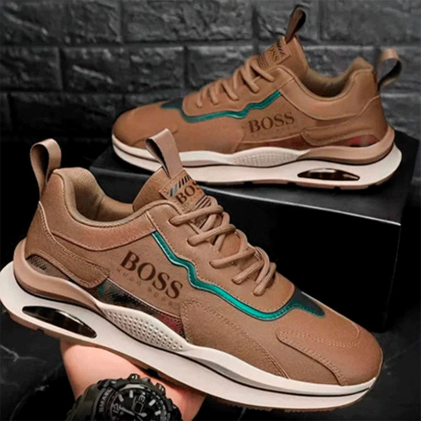 Zapatillas deportivas premium para hombre Boƨƨ Essential + Reloj clásico de regalo