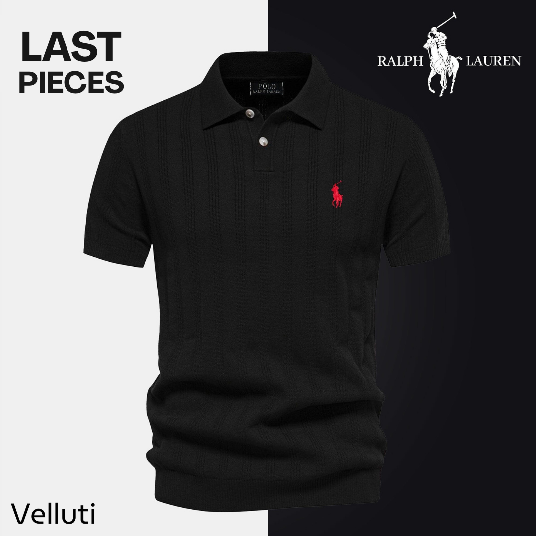 Men’s Textured Polo Shirt by RL