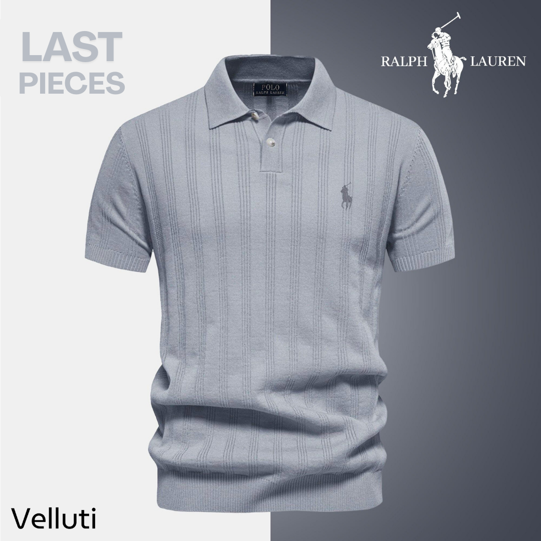 Men’s Textured Polo Shirt by RL