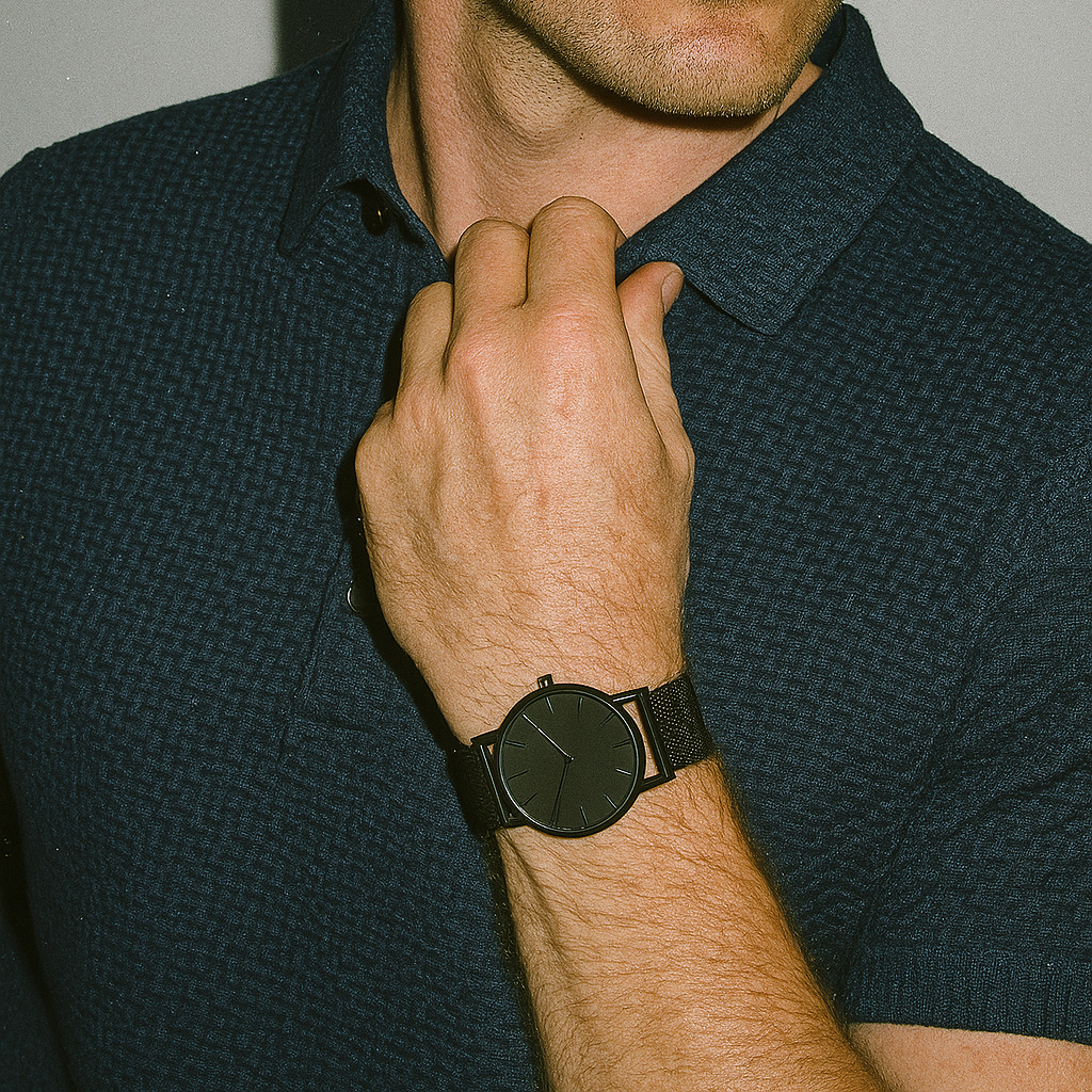 Ultra Fresh Silk Ice Polo Shirt (2-Pack + Free Watch)