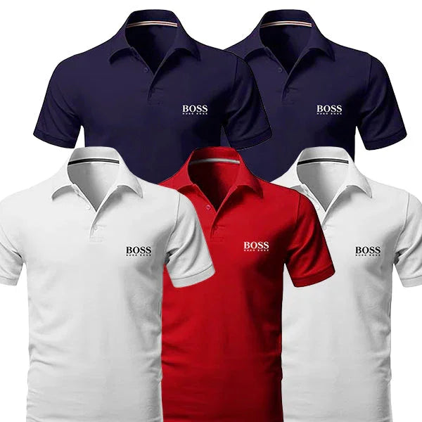 [BUY 3, GET 5] Kit 5 Polo Boss Essential