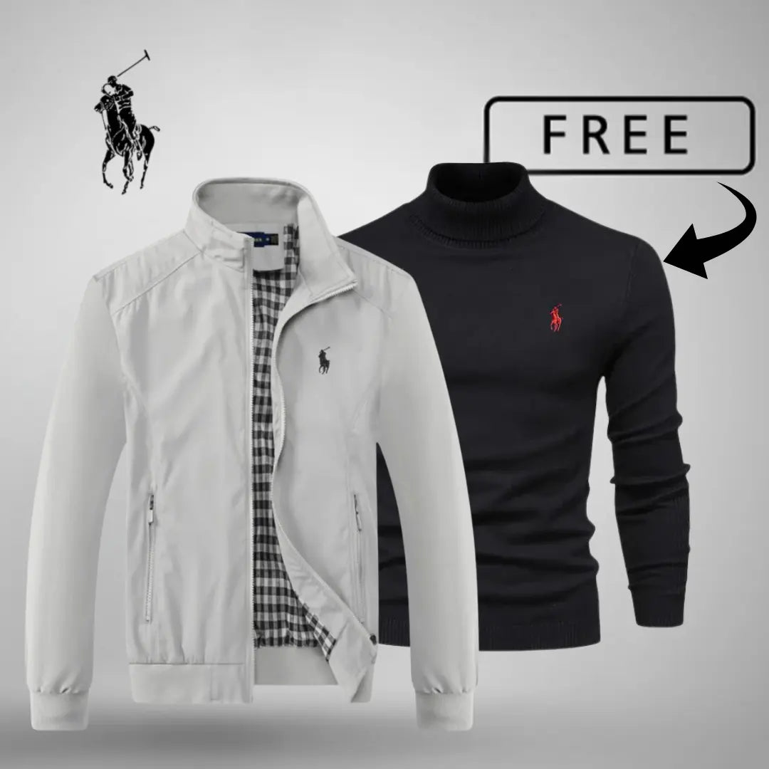 Chaqueta bomber informal con cremallera™ Premium + Jersey o camisa GRATIS (a tu elección)