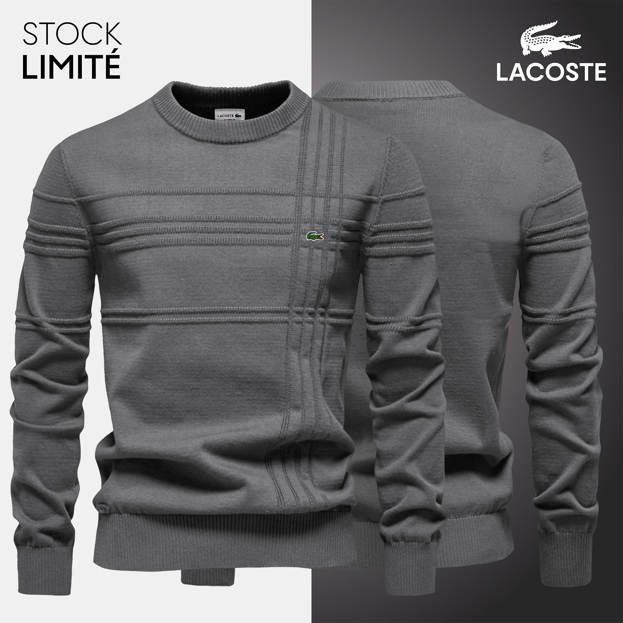 Pull Homme Texturé LC™ (DÉSTOCKAGE)