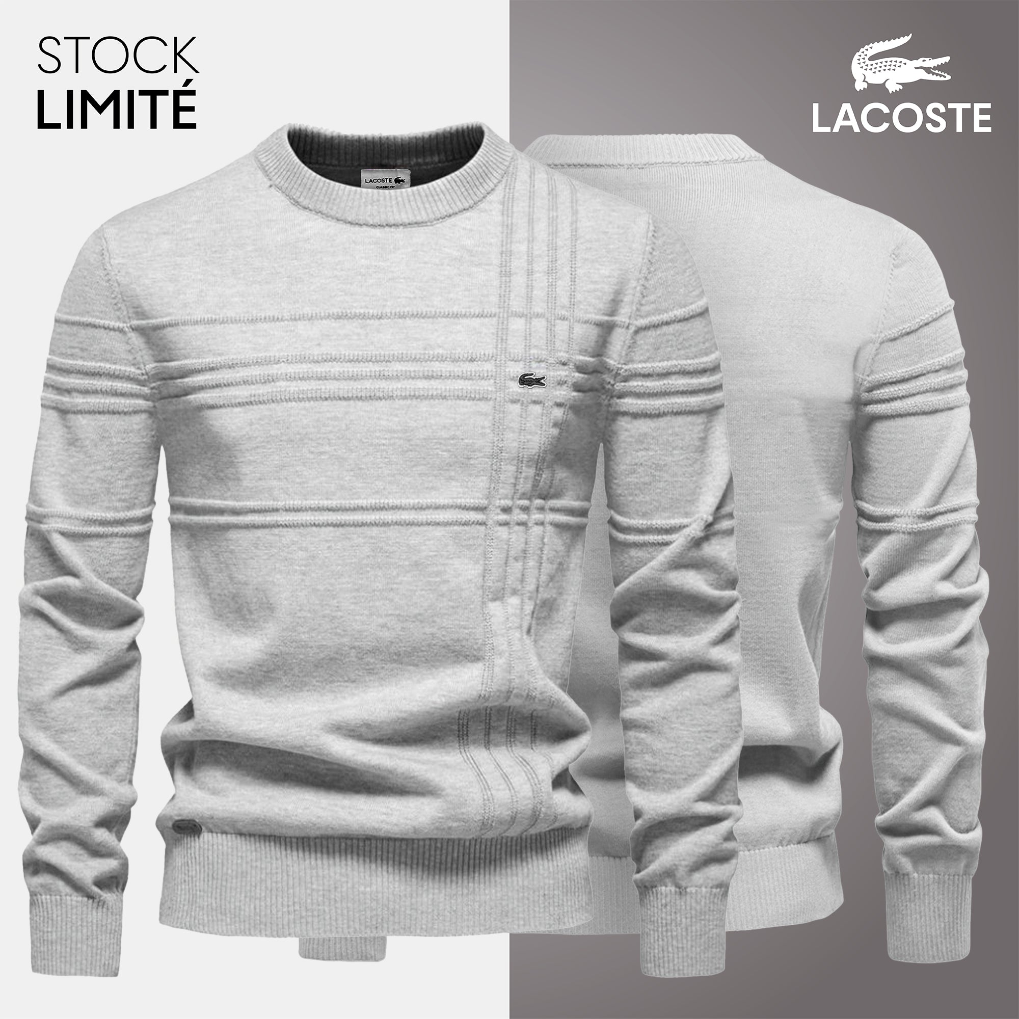 Pull Homme Texturé LC™ (DÉSTOCKAGE)